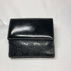 Gucci Imprime PVC and Leather Bifold Wallet